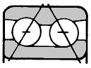 Double row angular contact without filling notch ball bearings