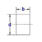 Section Area Moment of Inertia Properties Rectangle At Center