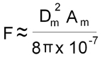 approximate lifting force of the magnet formula