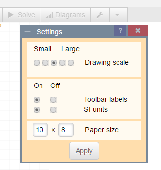 Scale, Toolbars and Paper Size