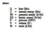 General Energy Equation