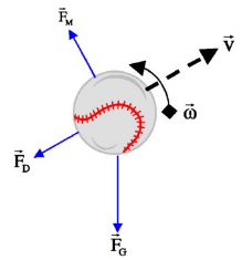 Magnus Effect Calculator and Formula for Baseball 