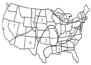 Regions of the United States for use with the Steel formula.