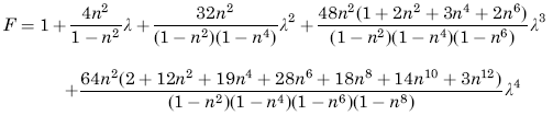 F constant equation