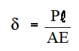 Hooke's experimental law formula