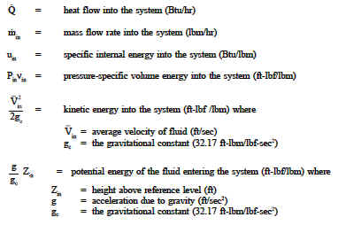 Thermodynamic Heat Flow Formulas