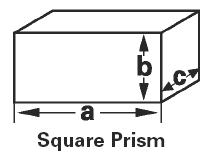 Square PrismVolume Equations and Calculator 