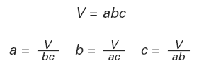 Volume of Square Prism Equation